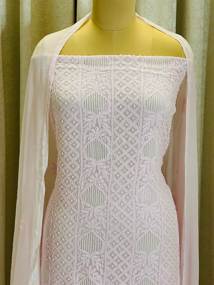 Pearl Work Chikankari Suit