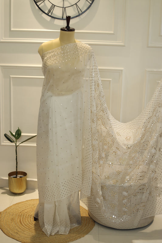 Pure organza saree