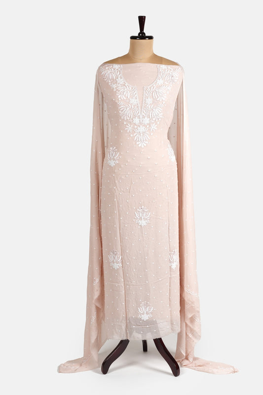 Beige Beautiful Pearl Work Suit