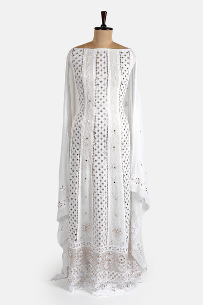 Gota Patti, Mirror and Pearl Work Anarkali