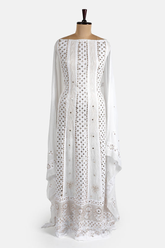 Gota Patti, Mirror and Pearl Work Anarkali