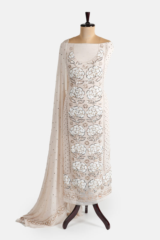 Party wear Beige Pearl work suit