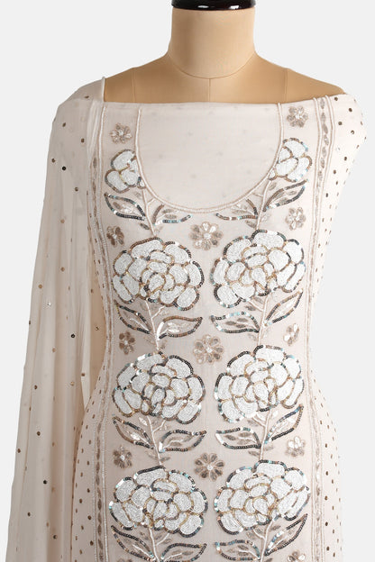 Party wear Beige Pearl work suit