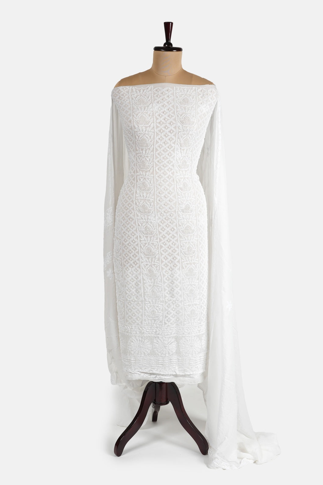 Pearl Work Chikankari Suit