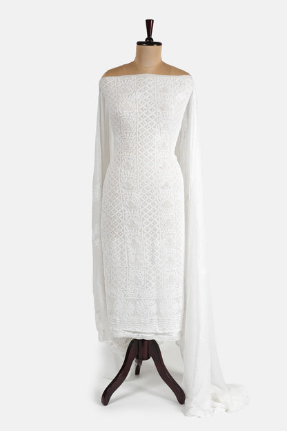 Pearl Work Chikankari Suit