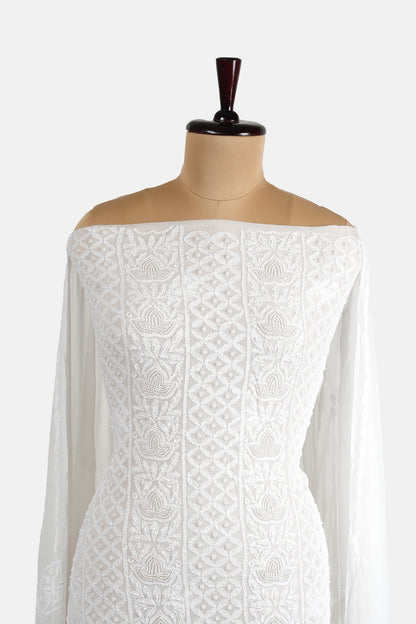 Pearl Work Chikankari Suit