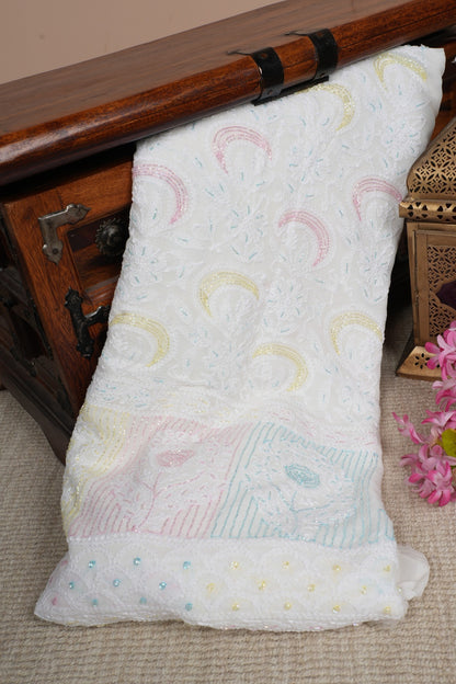 Katdana Colourful Chikankari Georgette Suit